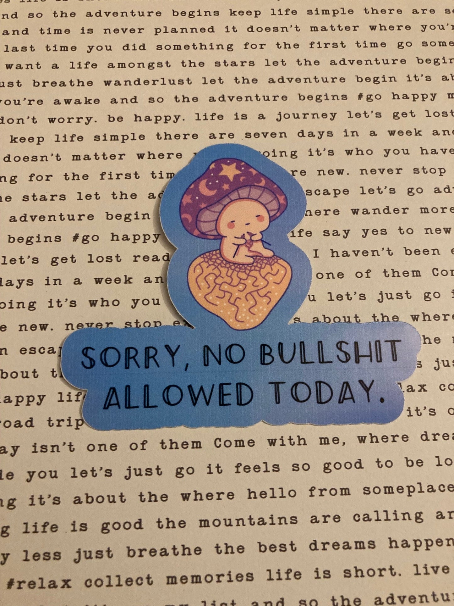 Crochet Mushroom Sarcastic sticker