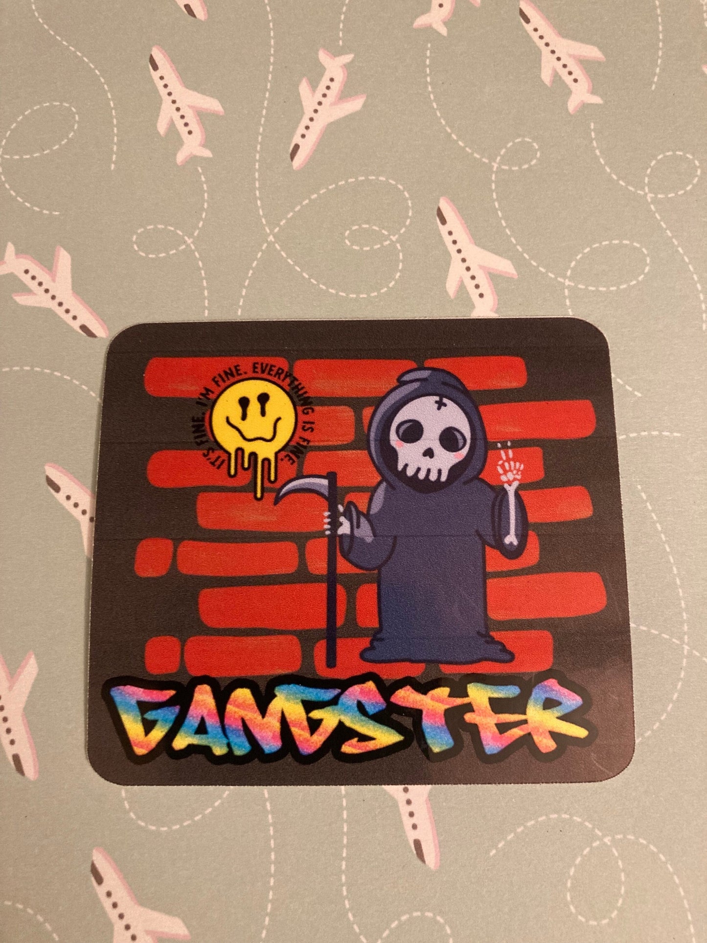 Grim Reaper Skeleton sticker