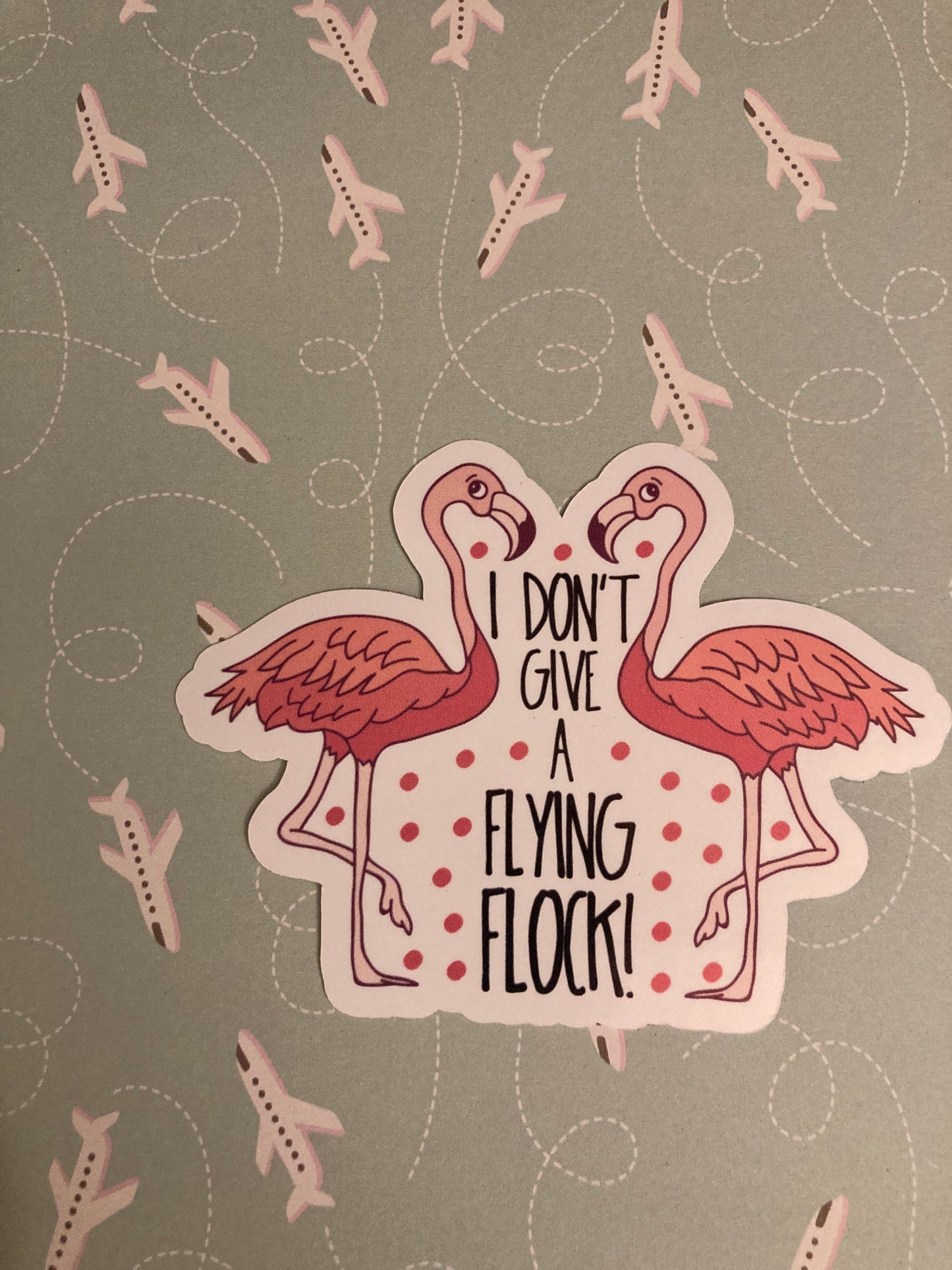 Flamingo Pun sticker