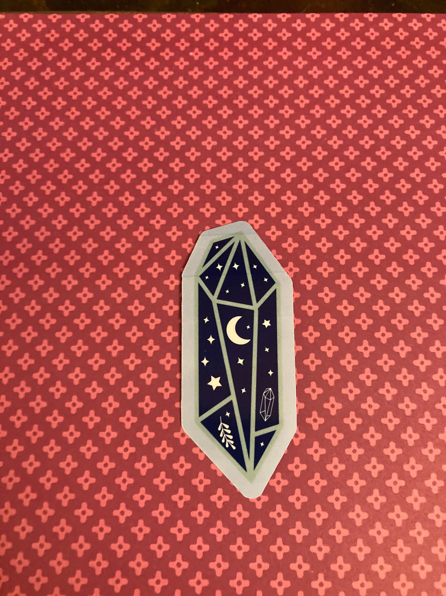 Celestial crystal sticker