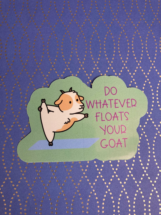 Yoga Goat Pun stickers