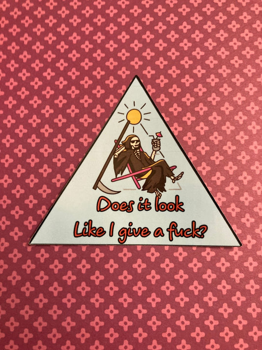 Grim Reaper Vacation Sticker