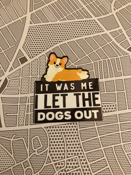 Guilty Corgi Puppy sticker