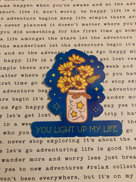 Sunflower Light up my life sticker