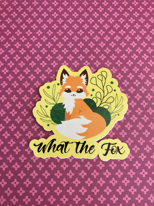 Punny fox stickers