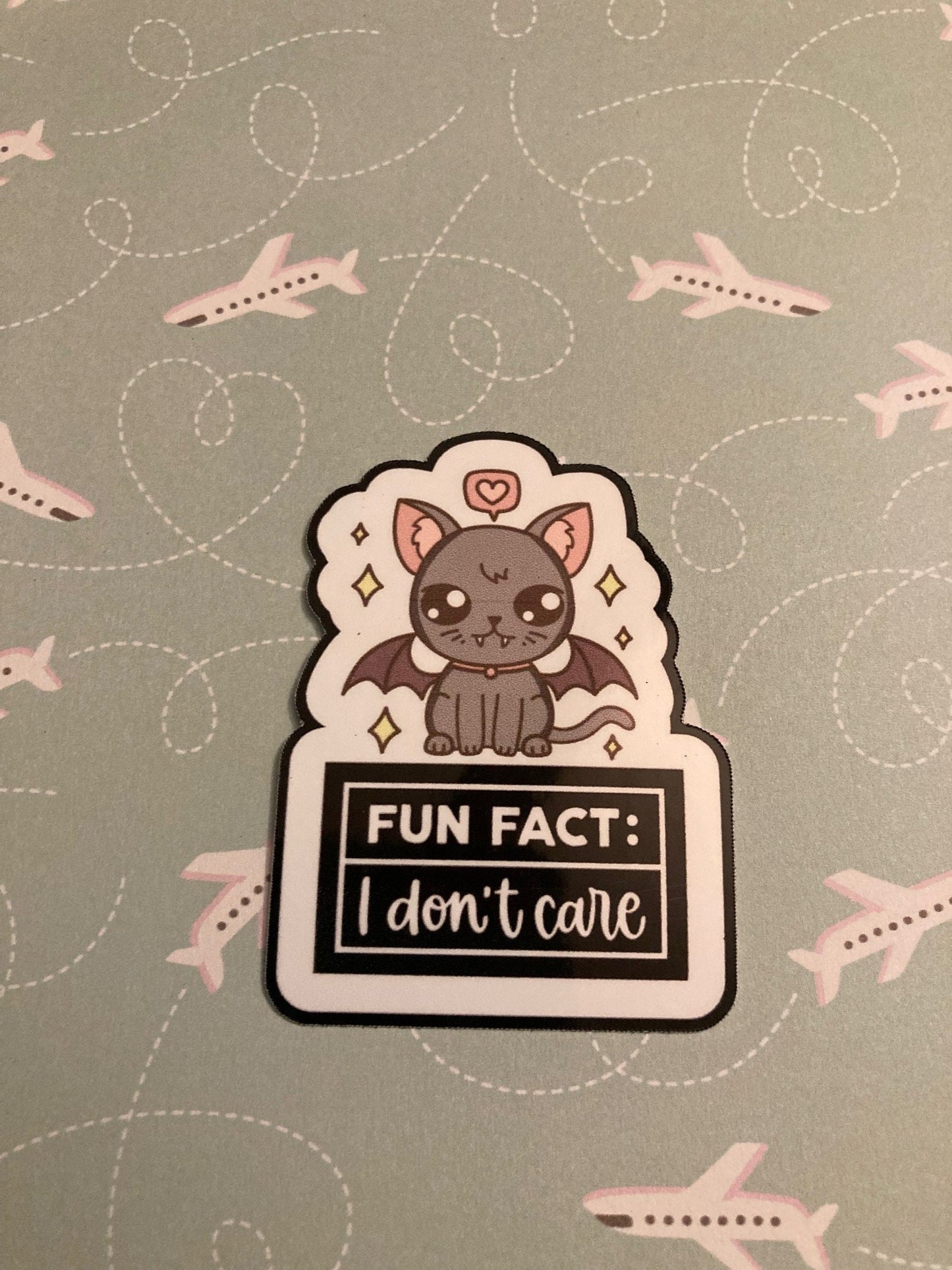 Black Cat Sarcastic Sticker