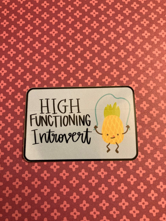 Introverted Pineapple Sticker