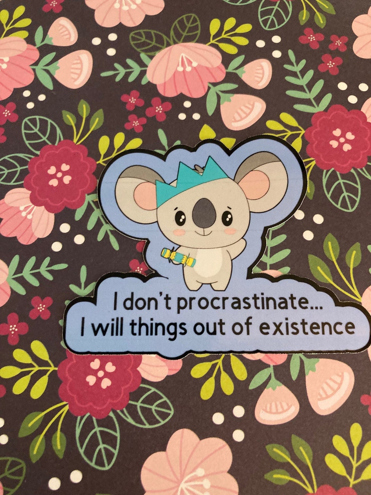 Procrastinating Koala sticker